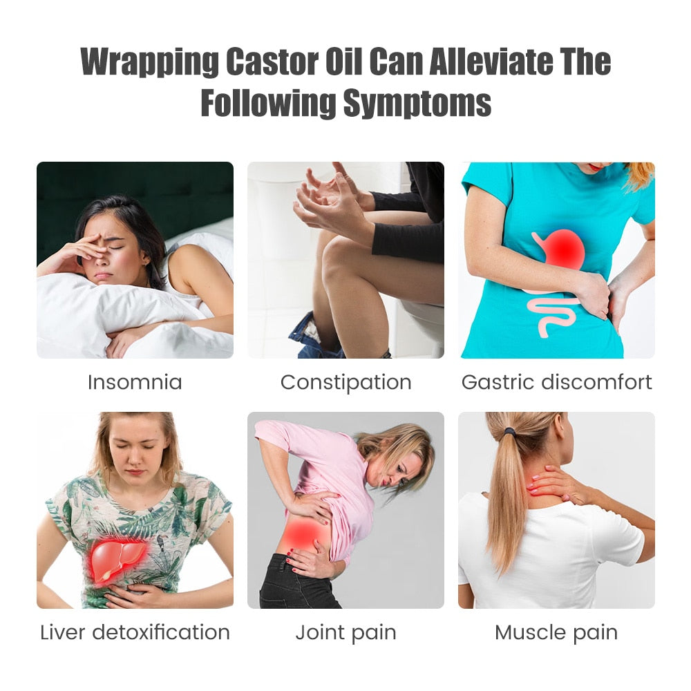Reusable Organic Castor Oil Packs
